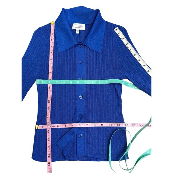 & Other Stories lurex slim knit blouse Small - Picture 4 of 8